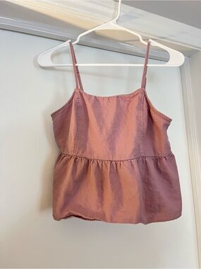 Dusty Pink Babydoll Top